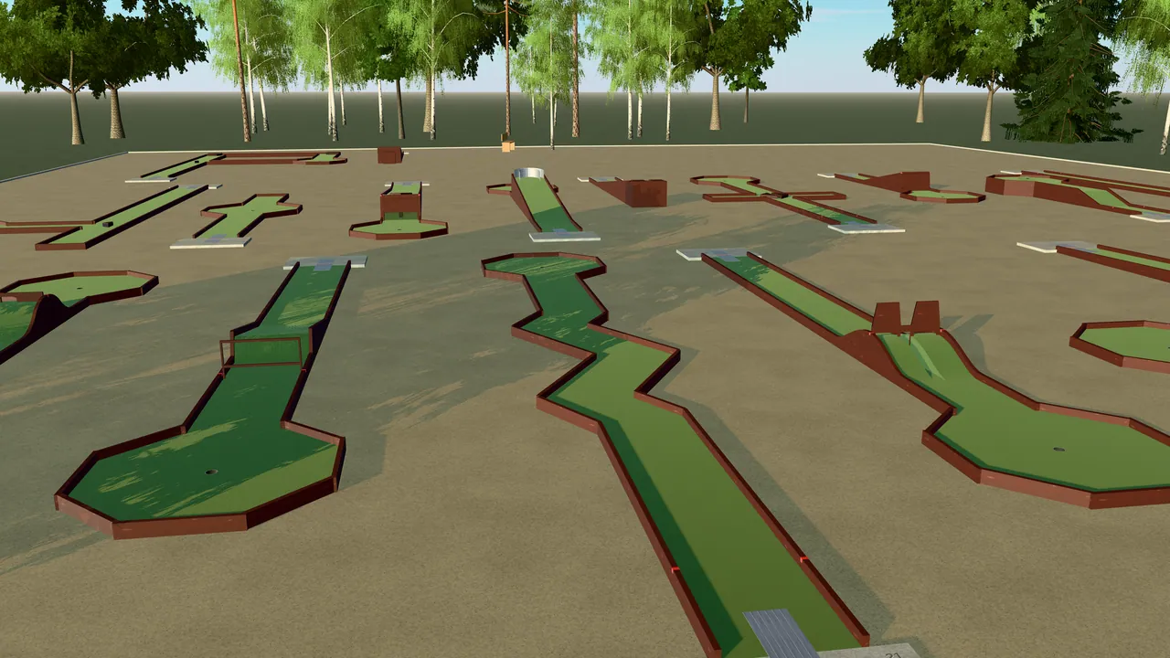 Blixt — bantypen byggd i spelets 3D-scen