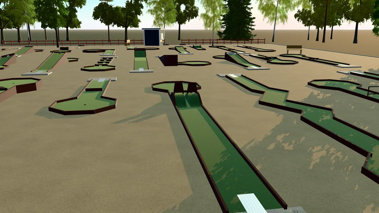 Kulle med passage — bantypen byggd i spelets 3D-scen