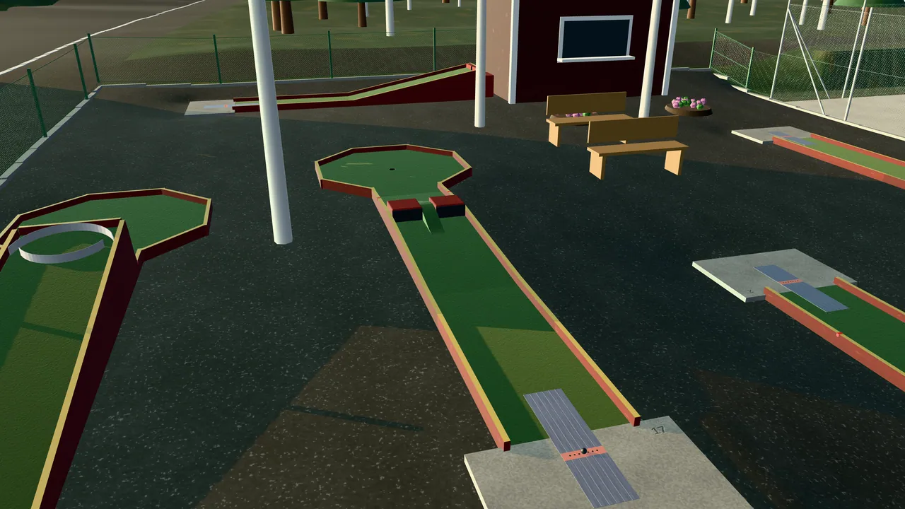 Bergsjöns BGK, bana 17 — Spång (plan) i 3D, snett ovanifrån